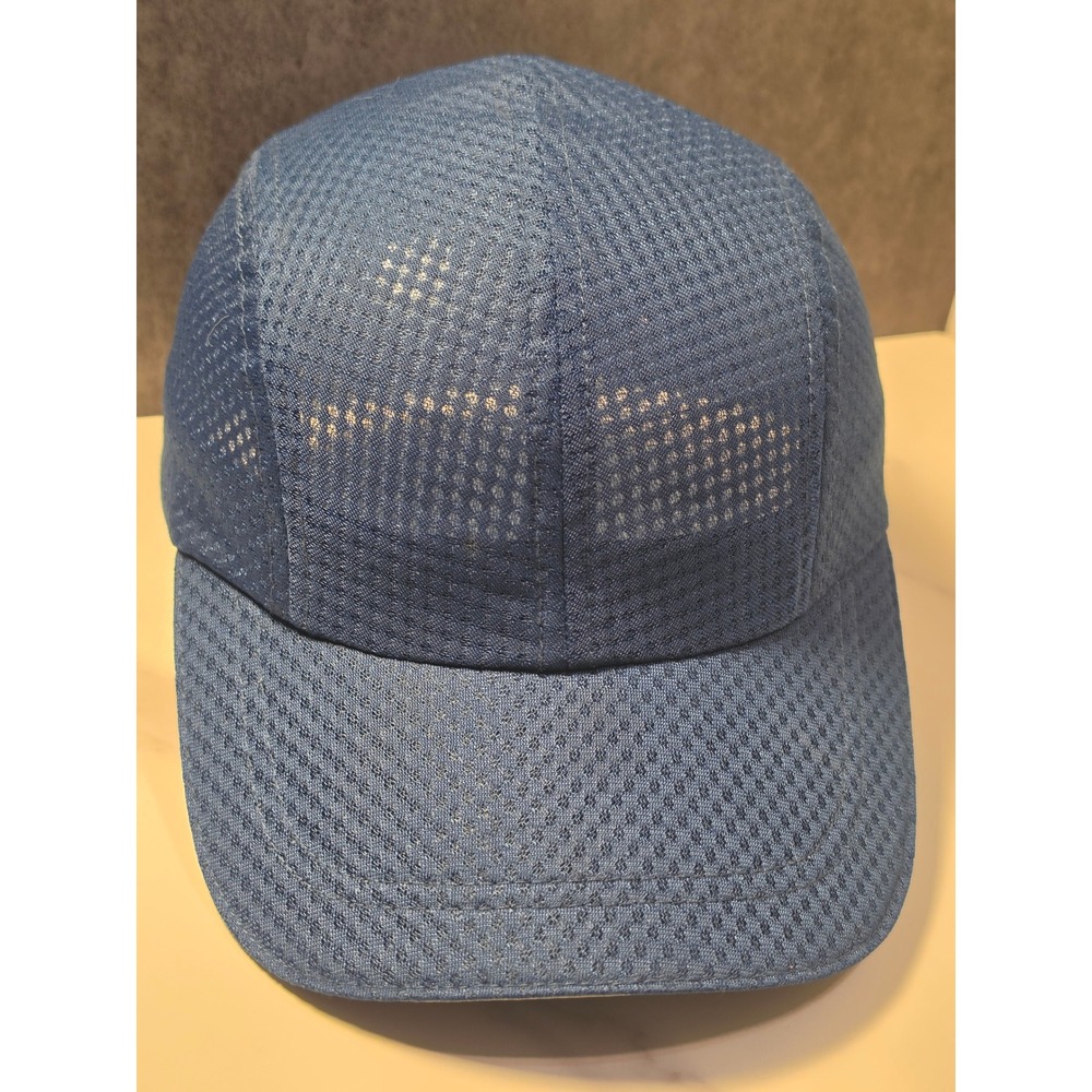 TrailHeads Navy Blue Mesh Running Hat Adjustable 5‎ Panel Performance Cap Unisex
